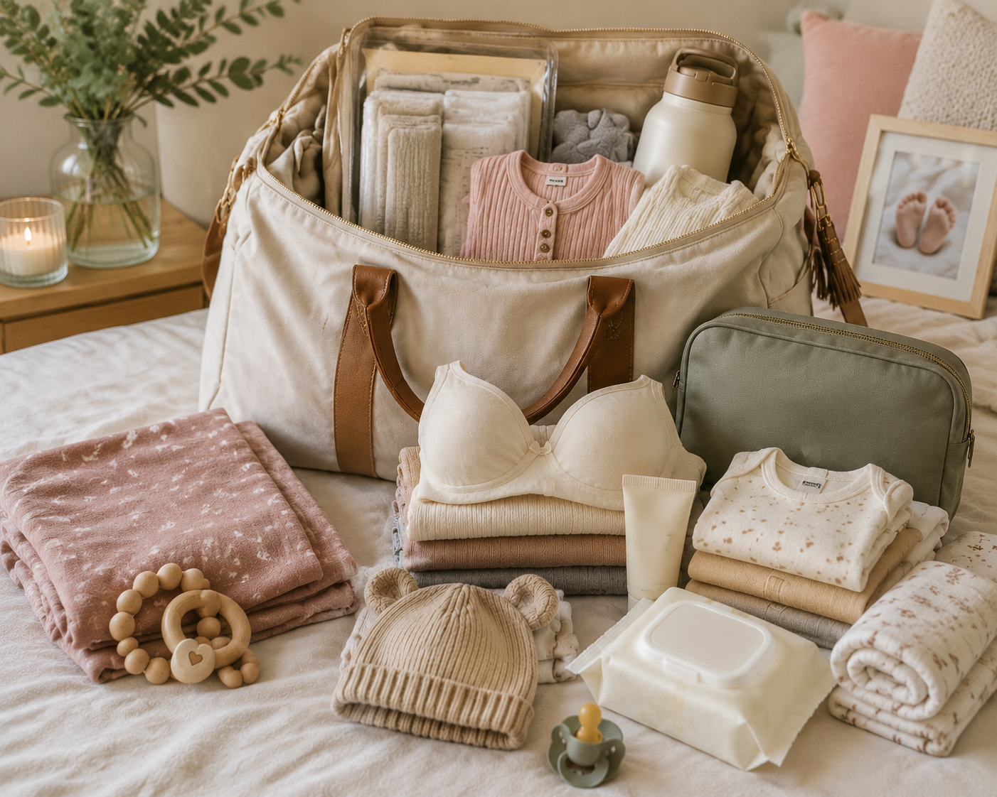Kliniktasche zur Geburt: Die vollständige Checkliste für Mama & Baby – Was wirklich rein muss