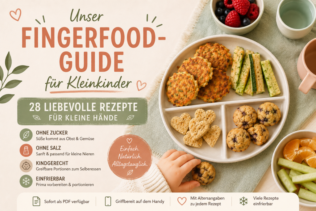 Herzenswissen Fingerfood-Guide mit 28 einfachen Fingerfood-Rezepten für Babys und Kleinkinder